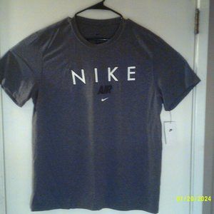 NEW NIKE DRI-Fit TRAINING "AIR Swoosh Tee" MEN'S GREY T-SHIRT XL FZ8857-071